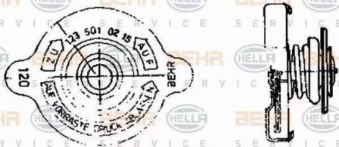 BEHR HELLA Service 8MY 376 742-141 - Τάπα κλεισίματος, δοχείο ψυκτικού υγρού asparts.gr