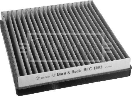Borg & Beck BFC1193 - Φίλτρο, αέρας εσωτερικού χώρου asparts.gr