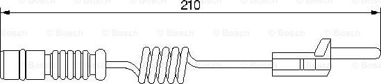BOSCH 1 987 474 969 - Προειδοπ. επαφή, φθορά υλικού τριβής των φρένων asparts.gr
