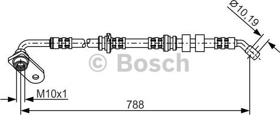 BOSCH 1 987 476 935 - Ελαστικός σωλήνας φρένων asparts.gr