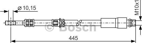 BOSCH 1987476455 - Ελαστικός σωλήνας φρένων asparts.gr