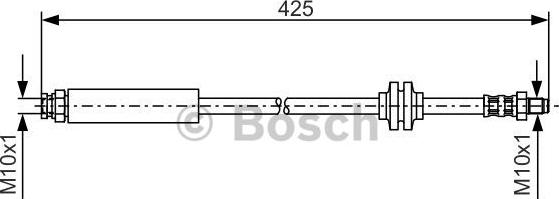 BOSCH 1987476451 - Ελαστικός σωλήνας φρένων asparts.gr