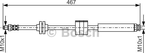 BOSCH 1 987 476 631 - Ελαστικός σωλήνας φρένων asparts.gr
