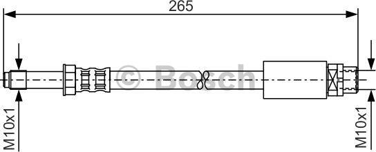 BOSCH 1987476359 - Ελαστικός σωλήνας φρένων asparts.gr