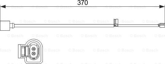 BOSCH 1 987 473 534 - Προειδοπ. επαφή, φθορά υλικού τριβής των φρένων asparts.gr