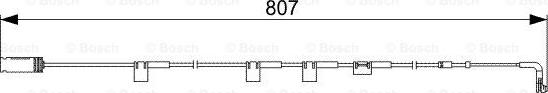 BOSCH 1987473058 - Προειδοπ. επαφή, φθορά υλικού τριβής των φρένων asparts.gr