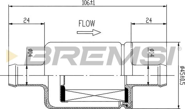 Bremsi FE0330 - Φίλτρο καυσίμου asparts.gr