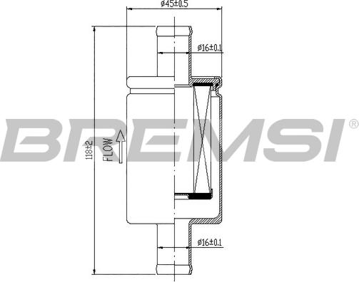 Bremsi FE0329 - Φίλτρο καυσίμου asparts.gr