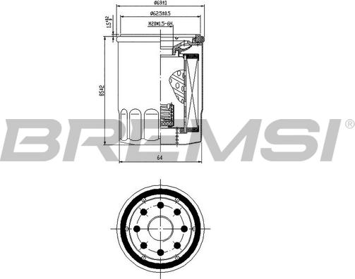 Bremsi FL0025 - Φίλτρο λαδιού asparts.gr