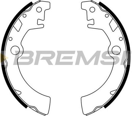 Bremsi GF0917 - Σετ σιαγόνων φρένων asparts.gr