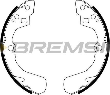 Bremsi GF0660 - Σετ σιαγόνων φρένων asparts.gr