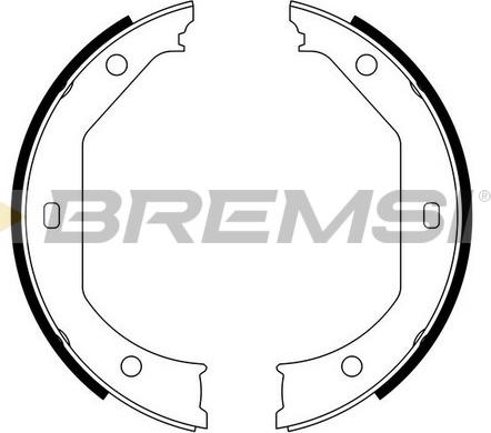 Bremsi GF0080 - Σετ σιαγόνων φρένων, χειρόφρενο asparts.gr