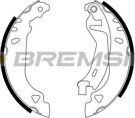 Bremsi GF0169 - Σετ σιαγόνων φρένων asparts.gr