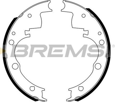 Bremsi GF0165 - Σετ σιαγόνων φρένων asparts.gr