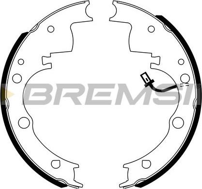 Bremsi GF0167 - Σετ σιαγόνων φρένων asparts.gr