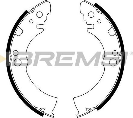 Bremsi GF0855 - Σετ σιαγόνων φρένων asparts.gr