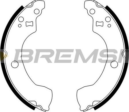 Bremsi GF0867 - Σετ σιαγόνων φρένων asparts.gr