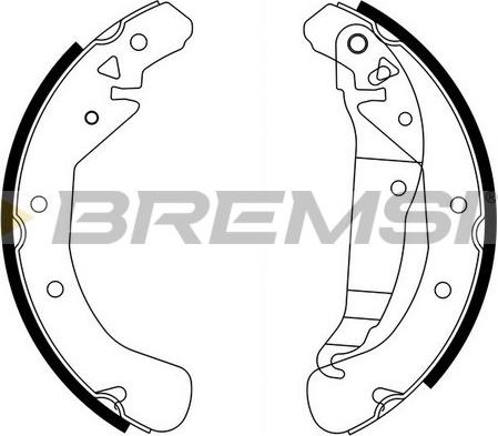 Bremsi GF0358 - Σετ σιαγόνων φρένων asparts.gr