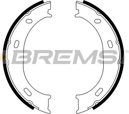 Bremsi GF0306 - Σετ σιαγόνων φρένων, χειρόφρενο asparts.gr