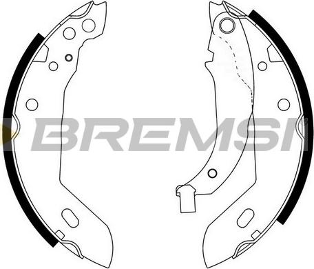Bremsi GF0381 - Σετ σιαγόνων φρένων asparts.gr