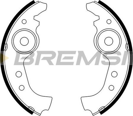 Bremsi GF0290 - Σετ σιαγόνων φρένων asparts.gr