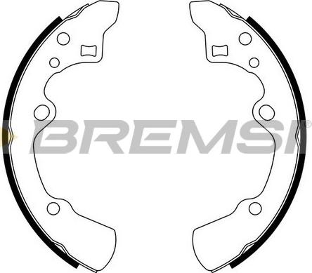 Bremsi GF0779 - Σετ σιαγόνων φρένων asparts.gr