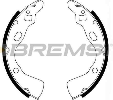 Bremsi GF0770 - Σετ σιαγόνων φρένων asparts.gr