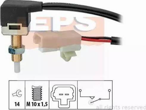 EPS 1.810.296 - Διακόπτης, πάτημα του φρένου (ρύθμιση κινητήρα) asparts.gr