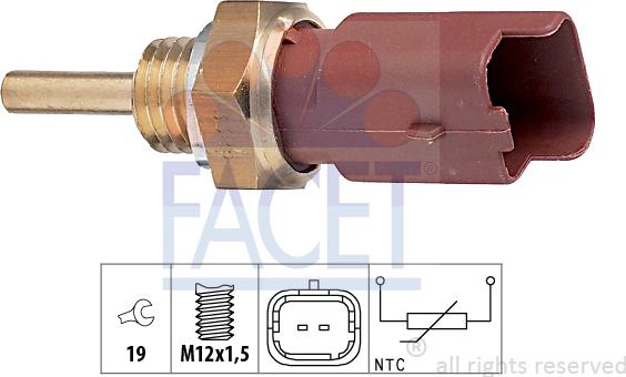 FACET 73.326 - Αισθητήρας, θερμοκρ. ψυκτικού υγρού asparts.gr