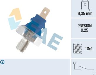 FAE 11690 - Αισθητήρας, πίεση λαδιού asparts.gr