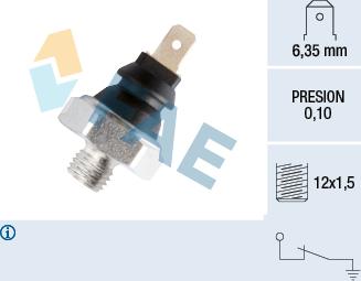 FAE 11600 - Αισθητήρας, πίεση λαδιού asparts.gr