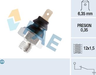 FAE 11200 - Αισθητήρας, πίεση λαδιού asparts.gr