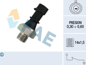 FAE 12430 - Αισθητήρας, πίεση λαδιού asparts.gr