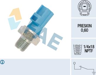 FAE 12612 - Αισθητήρας, πίεση λαδιού asparts.gr