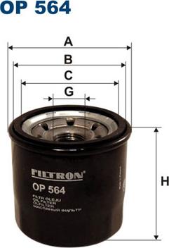 Filtron OP564 - Φίλτρο λαδιού asparts.gr