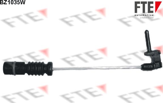 FTE BZ1035W - Προειδοπ. επαφή, φθορά υλικού τριβής των φρένων asparts.gr