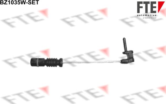 FTE BZ1035W-SET - Προειδοπ. επαφή, φθορά υλικού τριβής των φρένων asparts.gr