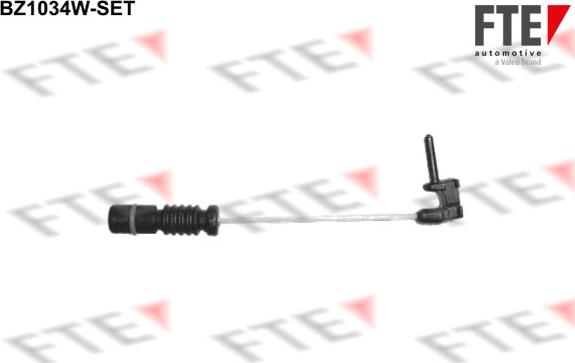 FTE BZ1034W-SET - Προειδοπ. επαφή, φθορά υλικού τριβής των φρένων asparts.gr