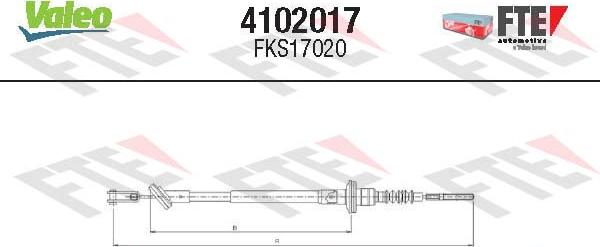 FTE 4102017 - Ντίζα, μηχανισμός συμπλέκτη asparts.gr