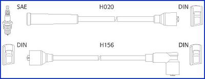 Hitachi 134227 - Σετ καλωδίων υψηλής τάσης asparts.gr
