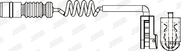 Jurid 581384 - Προειδοπ. επαφή, φθορά υλικού τριβής των φρένων asparts.gr