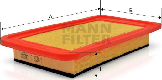 Mann-Filter C 2620/1 - Φίλτρο αέρα asparts.gr