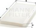 Mann-Filter CU 5366 - Φίλτρο, αέρας εσωτερικού χώρου asparts.gr