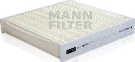 Mann-Filter CU 1835/1 - Φίλτρο, αέρας εσωτερικού χώρου asparts.gr
