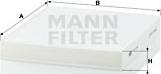 Mann-Filter CU 2141 - Φίλτρο, αέρας εσωτερικού χώρου asparts.gr
