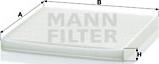 Mann-Filter CU 2131 - Φίλτρο, αέρας εσωτερικού χώρου asparts.gr