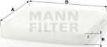 Mann-Filter CU 2358 - Φίλτρο, αέρας εσωτερικού χώρου asparts.gr