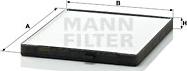 Mann-Filter CU 2330 - Φίλτρο, αέρας εσωτερικού χώρου asparts.gr