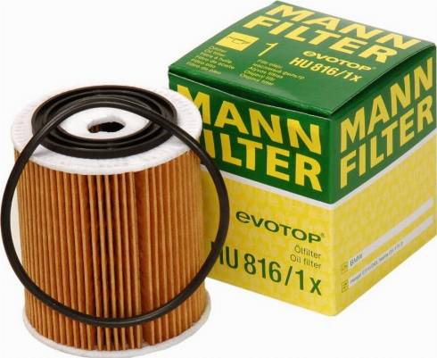 Mann-Filter HU 816/1 x - Φίλτρο λαδιού asparts.gr