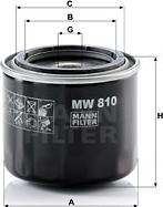 Mann-Filter MW 810 - Φίλτρο λαδιού asparts.gr